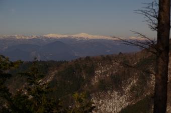 山頂より白山連峰