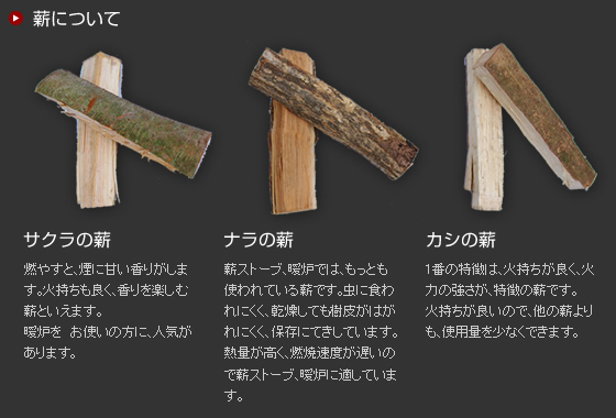 薪について